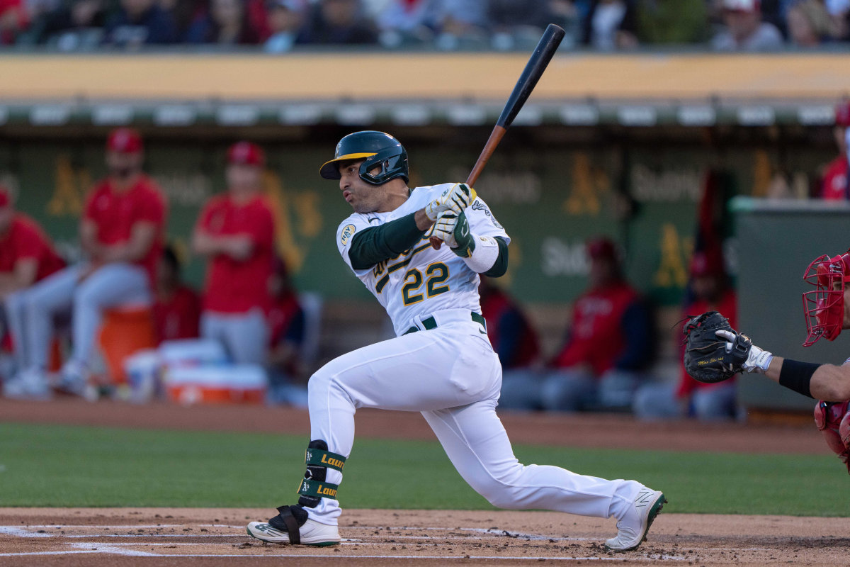 Oakland Athletics outfielder Ramon Laureano.